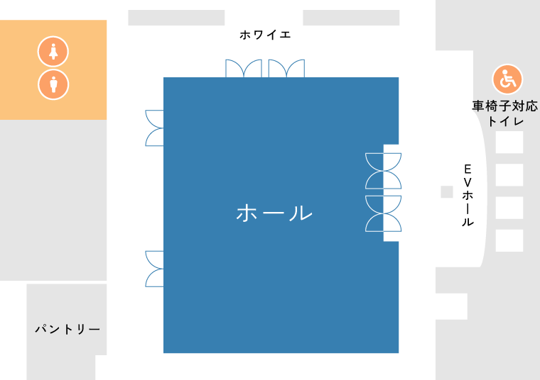 貸ホールフロアマップ